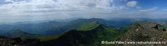 Nyugati panoráma az Ünőkő csúcsáról